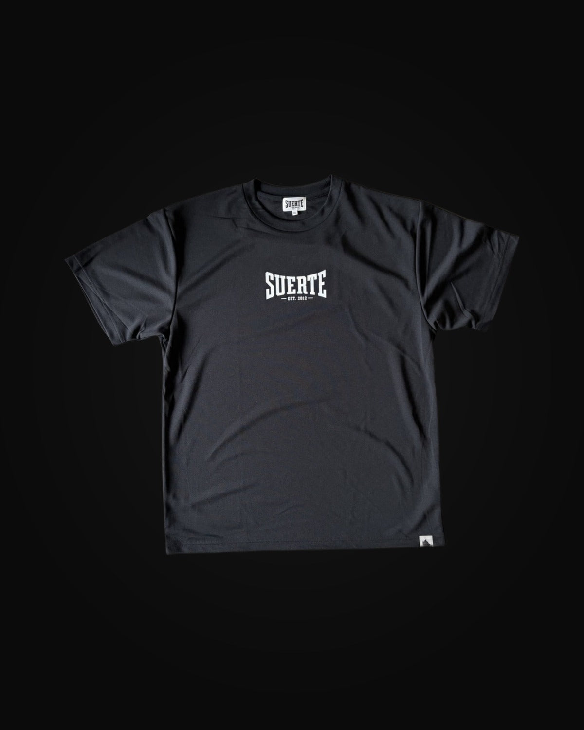 SUERTE ボクシング ドライTシャツ ブラック 正面