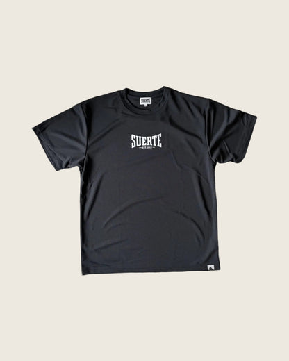 SUERTE ボクシング ドライTシャツ ブラック 正面